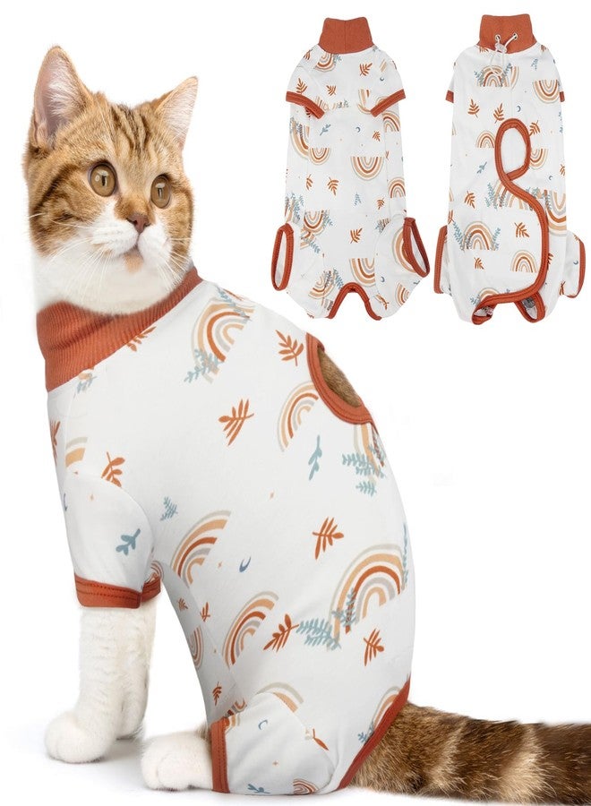 دينتران بدلة تعافي للقطط من دينترون بعد العمليات الجراحية، بدلة ناعمة للقطط الإناث والذكور، قميص بديل لطوق الجراحة المخروطي للقطط الصغيرة، بيجامة مضادة لللعق لجروح البطن للحيوانات الأليفة الصغيرة بعد التعقيم، بدلة كاملة للقطط بعد الجراحة - Image 1